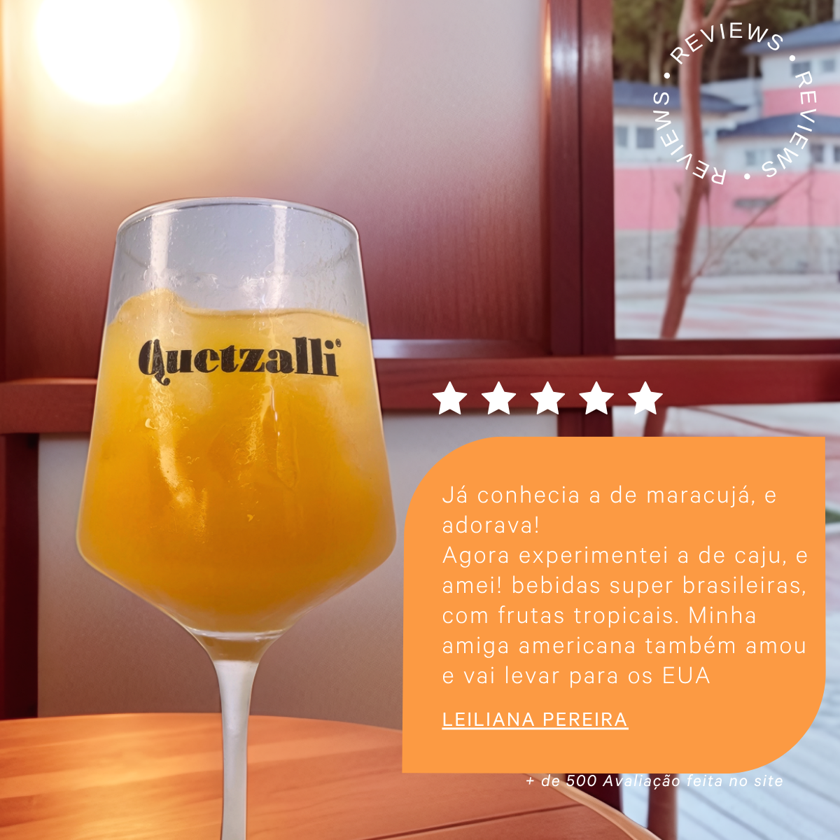 Quetzalli Drink - Vodka com Caju e Acerola - Drink Pronto - 750 ml