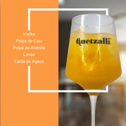 Quetzalli Drink - Vodka com Caju e Acerola - Drink Pronto - 750 ml