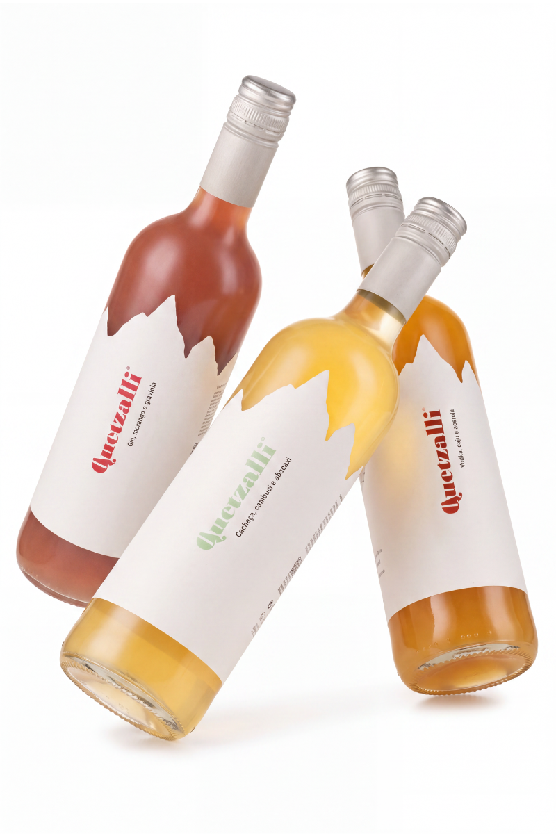 Kit Quetzalli Trio de Três – Degustação com 3 Sabores de Drinks Prontos