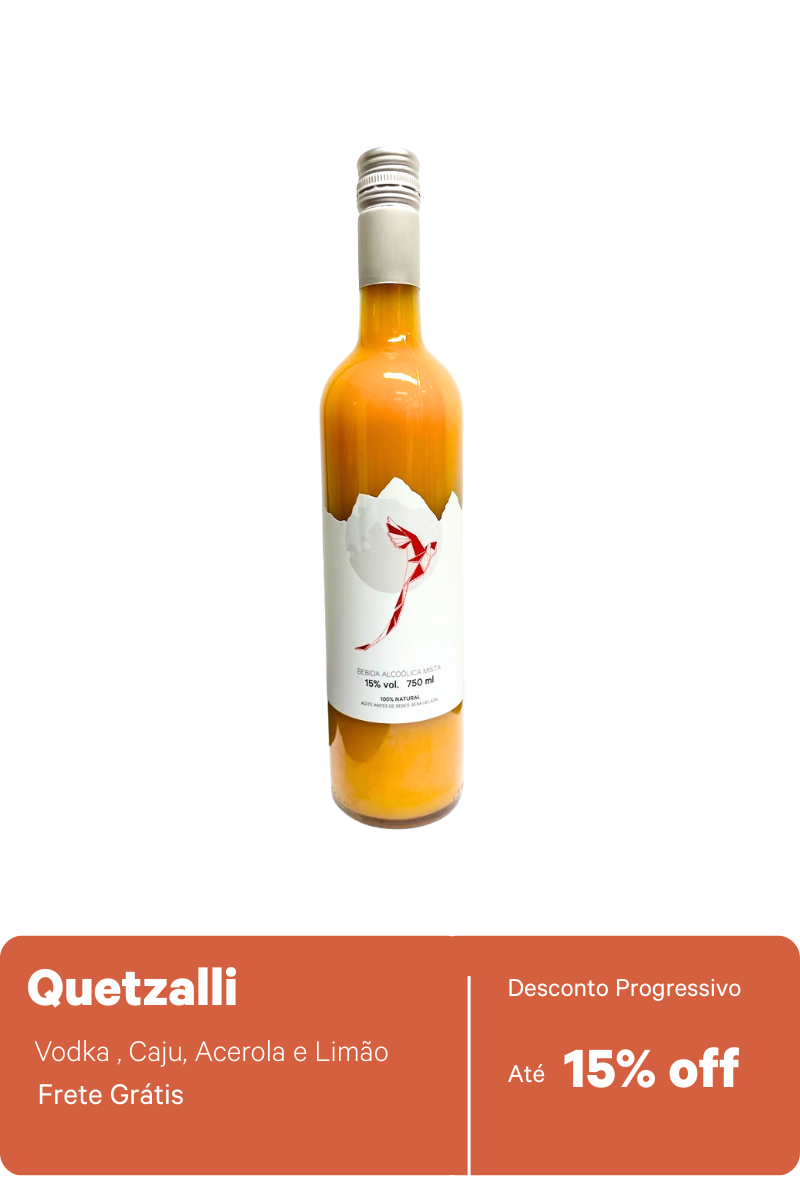 Quetzalli 750 ml - Vodka, Caju & Acerola