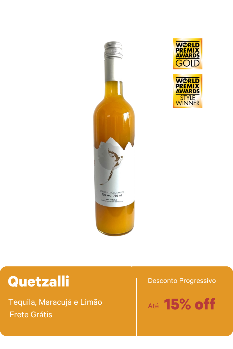 Quetzalli 750 ml - Tequila & Maracujá